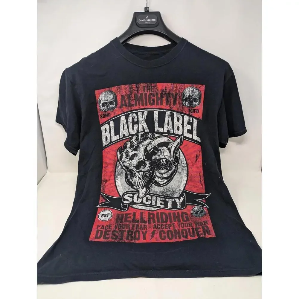 Almighty Black Label Society Hell Riding Graphic T Shirt- Mens Med - Picture 1 of 6